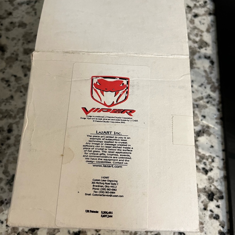 Dodge Viper LazART coaster’s - Picture 9 of 10